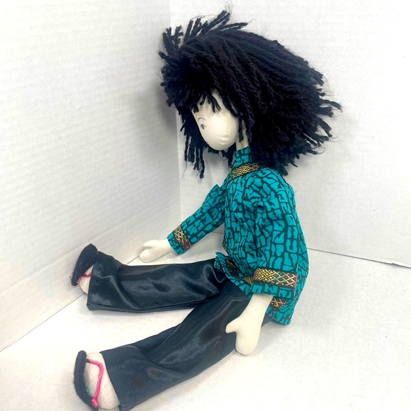 Japanese likeness approx 21” cotton doll appears lovingly handmade Price Firm - Picture 6 of 11